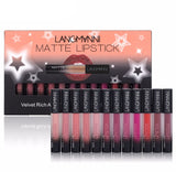 VELVET WATERPROOF LIPSTICK SET (12 PIECES COLLECTION)