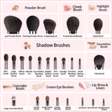 Natural Makeup Brushes Set Eyeshadow Make Up Brush Goat