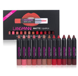 VELVET WATERPROOF LIPSTICK SET (12 PIECES COLLECTION)