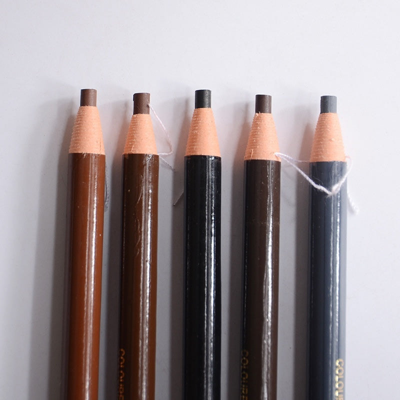 Brown Microblading Eyebrow Pen Waterproof Permanent Makeup Eye Brow Tattoo Pen Pencil Positioning Lip Eyebrow Marker Liner