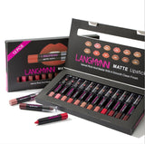 VELVET WATERPROOF LIPSTICK SET (12 PIECES COLLECTION)